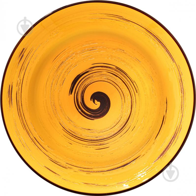 Тарілка для супу Wilmax Spiral Yellow 25,5 см 350 мл WL-669427/A - фото 1 Тарілка для супу Wilmax Spiral Yellow 25,5 см 350 мл WL-669427/A - фото 1