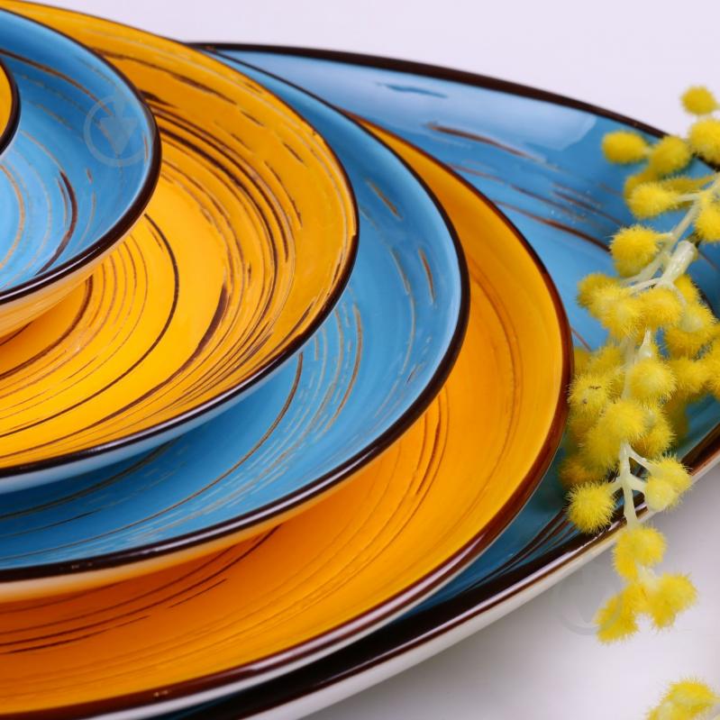 Тарілка для супу Wilmax Spiral Yellow 25,5 см 350 мл WL-669427/A - фото 4 Тарілка для супу Wilmax Spiral Yellow 25,5 см 350 мл WL-669427/A - фото 4