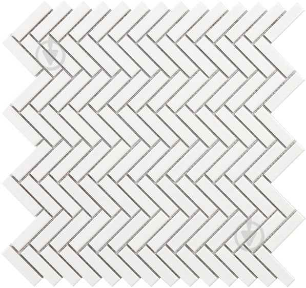 Мозаїка Intermatex Tech Chevron White Gloss 28,3x27,7 - фото 1