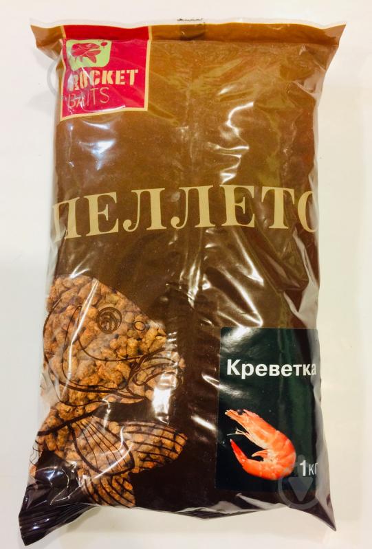 Пеллетс Rocket Baits 4 мм 1000 г креветка - фото 1