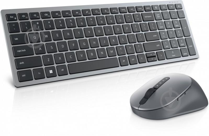 Клавиатура Dell Compact Multi-Device Wireless Keyboard - KB740 (580-AKOZ) grey - фото 7