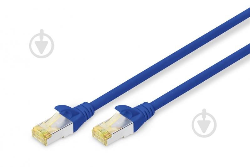 Патч-корд Digitus CAT 6a S-FTP 1 м синий - фото 1