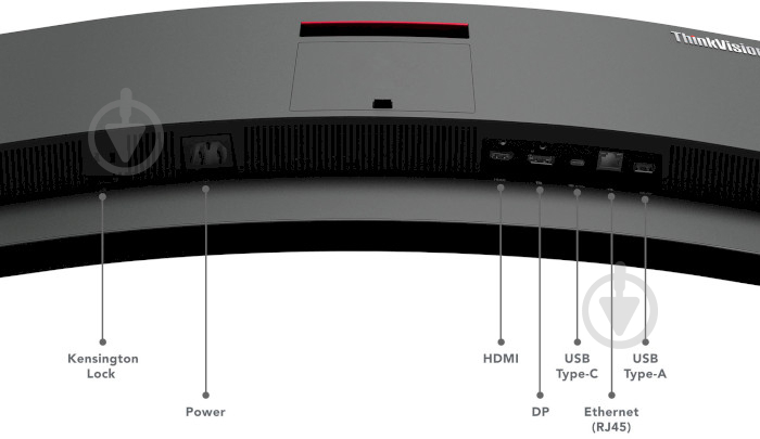 Монитор Lenovo ThinkVision T34w-30 34" (63D4ZAT1UA) - фото 7