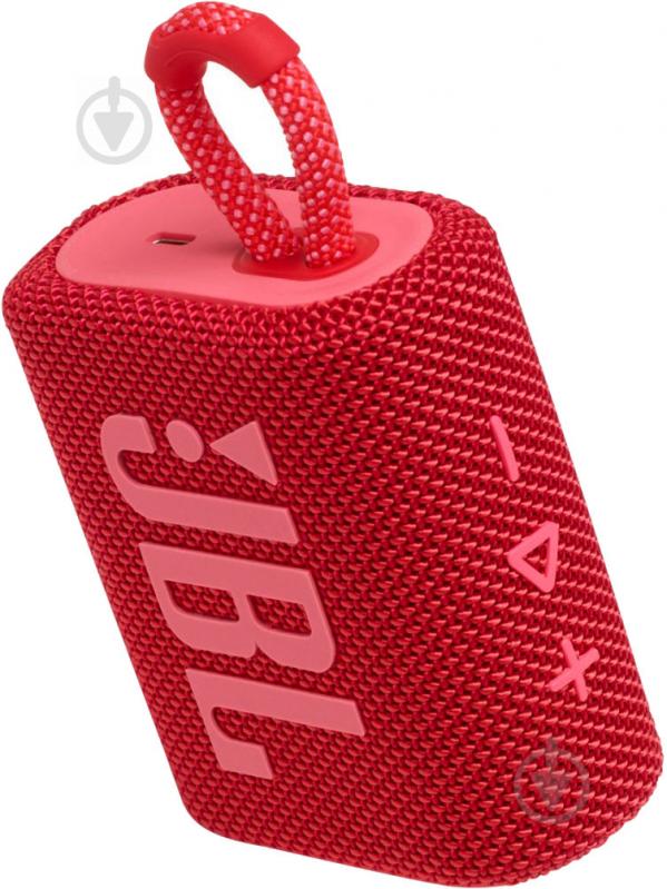 Портативная колонка JBL Go 3 1.0 red (JBLGO3RED) - фото 4