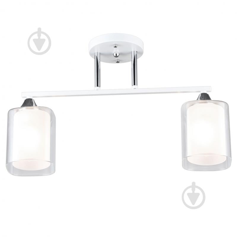 Люстра потолочная Victoria Lighting 2x60 Вт E27 белый Elision/PL2 white - фото 1