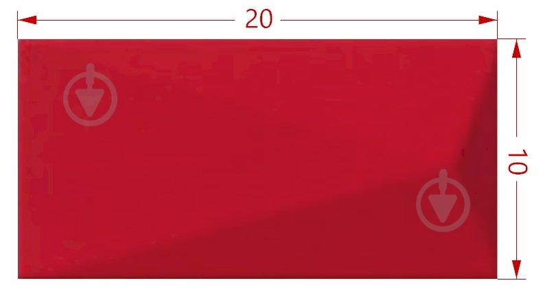 Плитка Mainzu Diamond Ruby 10x20 см - фото 2