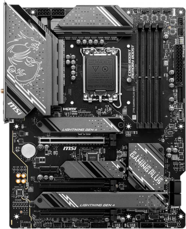 Материнская плата MSI Z790 GAMING PLUS WIFI (LGA1700, Intel Z790, ATX) - фото 1