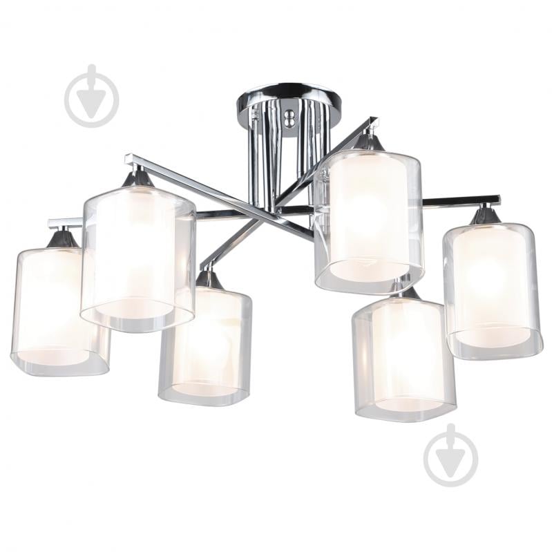Люстра стельова Victoria Lighting 6x60 Вт E27 хром Elision/PL6 chrome - фото 1