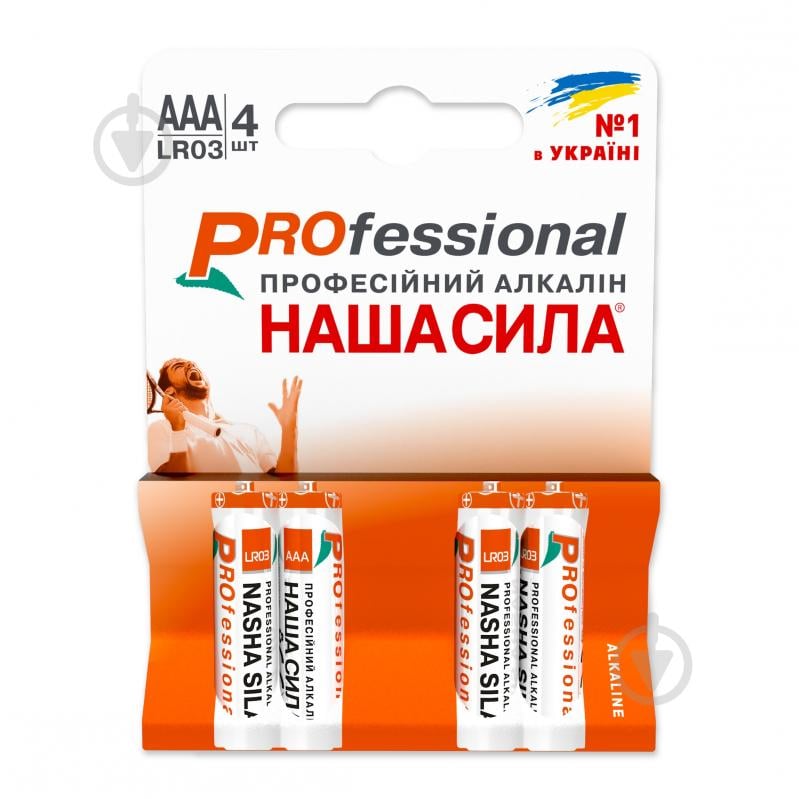 Батарейки НАША СИЛА Pro AAA (R03, 286) 4 шт. (3095)