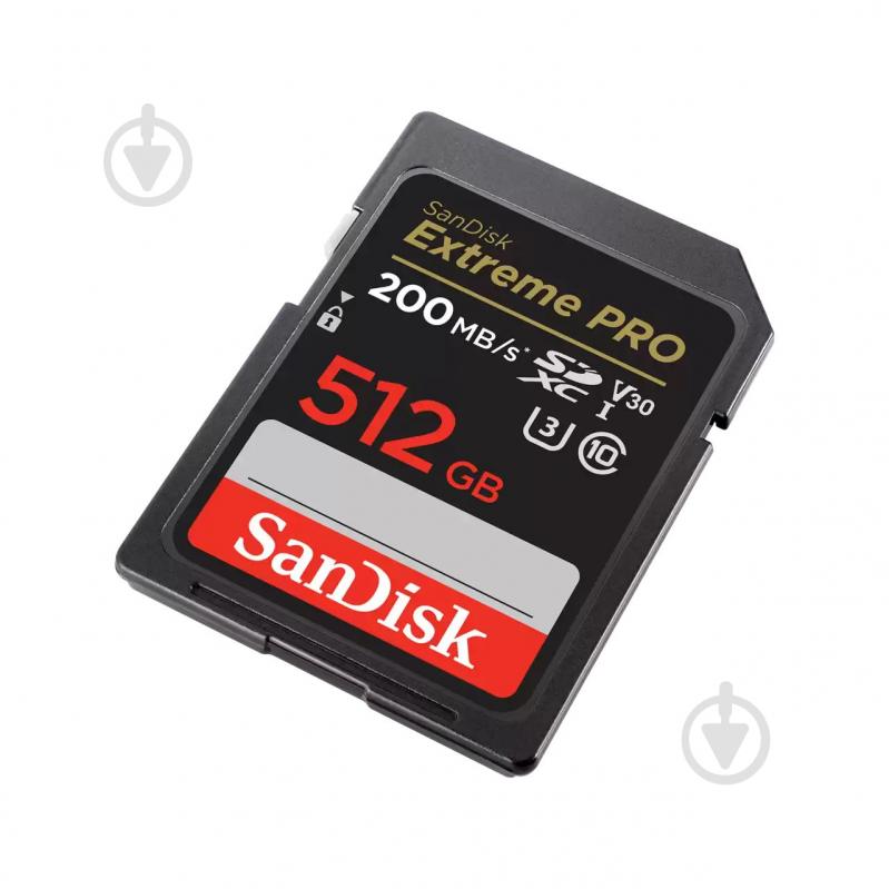 Карта памяти SanDisk SD 512 ГБ Class 10UHS-I Class 3 (U3) (SDSDXXD-512G-GN4IN ) Extreme Pro - фото 2