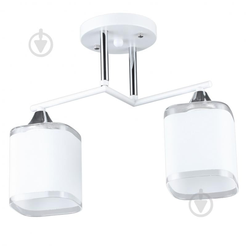 Люстра стельова Victoria Lighting 2x40 Вт E27 білий Reuben/PL2 white - фото 2 Люстра стельова Victoria Lighting 2x40 Вт E27 білий Reuben/PL2 white - фото 2
