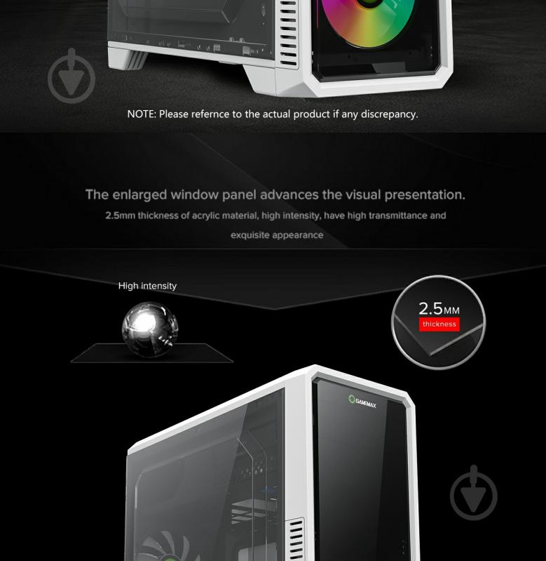 Корпус GameMax G561-FRGB-WH - фото 16 Корпус GameMax G561-FRGB-WH - фото 16