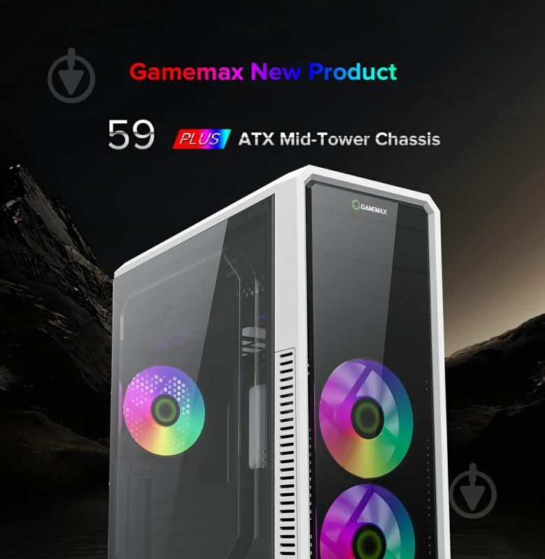 Корпус GameMax G561-FRGB-WH - фото 14 Корпус GameMax G561-FRGB-WH - фото 14