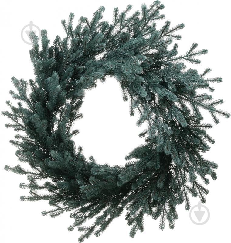 Венок новогодний Siga Group литой Венский большой голубой d590 мм ВЛВбв - фото 1