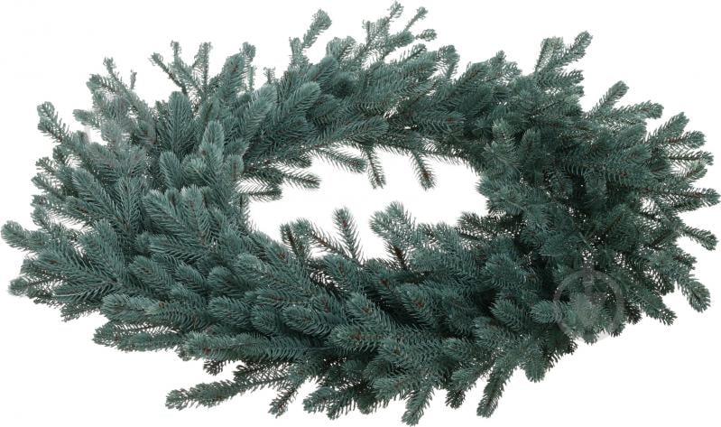 Венок новогодний Siga Group литой Венский большой голубой d590 мм ВЛВбв - фото 2