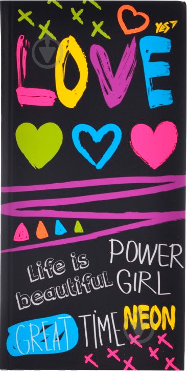Блокнот Black neon YES - фото 1