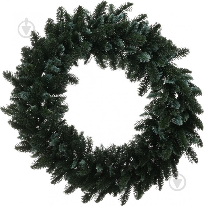 Венок новогодний литой Изумрудный большой зеленый d590 мм ВЛСвз - фото 1 Венок новогодний литой Изумрудный большой зеленый d590 мм ВЛСвз - фото 1