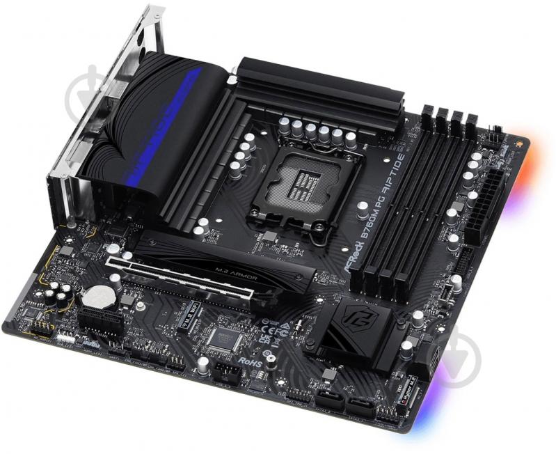 Материнская плата ASRock B760M PG RIPTIDE (LGA1700, Intel B760, micro ATX) - фото 3