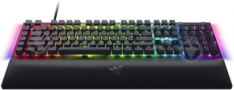 Клавіатура Razer BlackWidow V4 Yellow Switch RU (RZ03-04692500-R3R1) black - фото 4