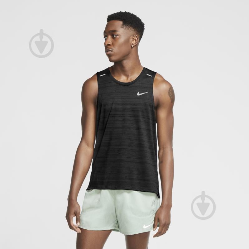 Майка Nike M NK DF MILER TANK CU5982-010 р.L чорний - фото 3