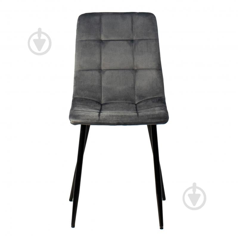 Стул Примтекс Плюс Tempo black HL-95 темно-серый / черный - фото 1