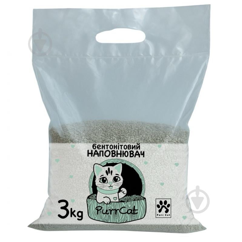 Наповнювач бентонітовий Purr Cat 3 кг - фото 1 Наповнювач бентонітовий Purr Cat 3 кг - фото 1