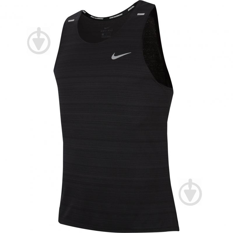 Майка Nike M NK DF MILER TANK CU5982-010 р.M черный - фото 1