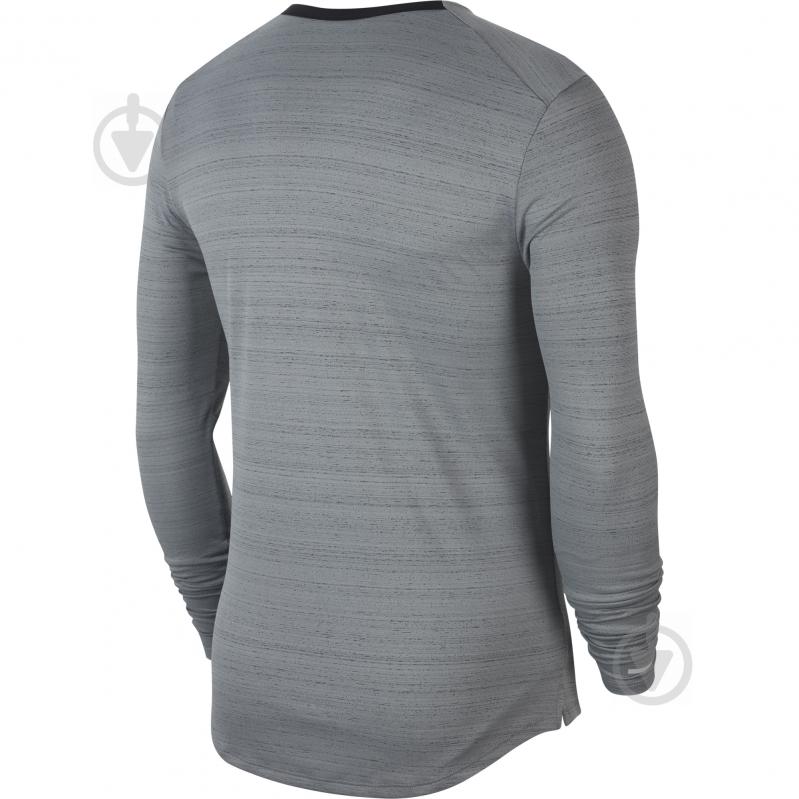 Футболка Nike M NK DF MILER TOP LS CU5989-084 р.M серый - фото 2