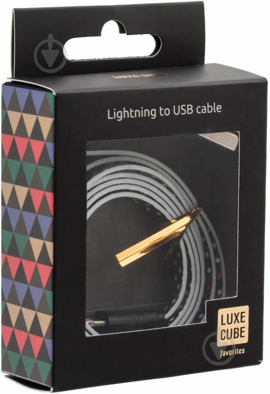 Кабель Luxe Cube 1 м чорний (FLAT LIGHTNING TO USB PALKA DO) - фото 3