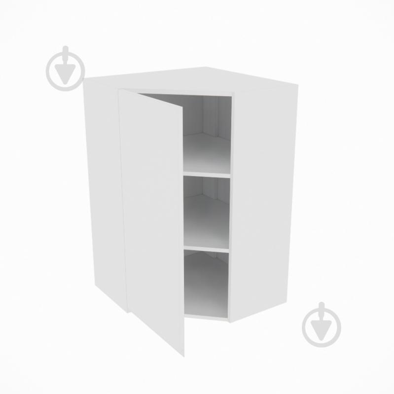 Шкаф Влада (60х60 (920)левая) белый шелк/белый Світ Меблів - фото 2 Шкаф Влада (60х60 (920)левая) белый шелк/белый Світ Меблів - фото 2