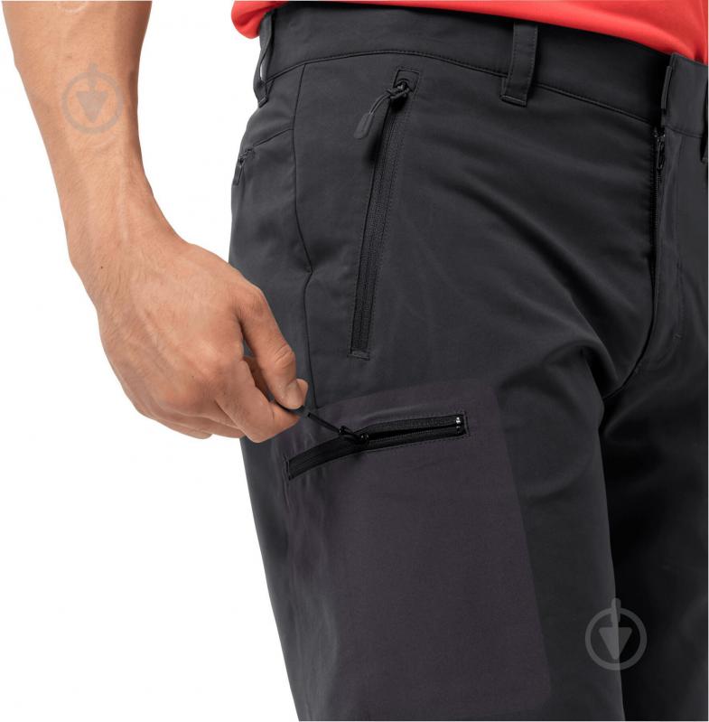 Шорты Jack Wolfskin ACTIVE TRACK SHORTS MEN 1503791_6350 р. 48 черный - фото 4