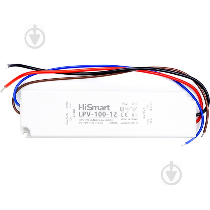 Блок питания HiSmart 12 В 100 Вт IP67 LPV-100-12 - фото 1