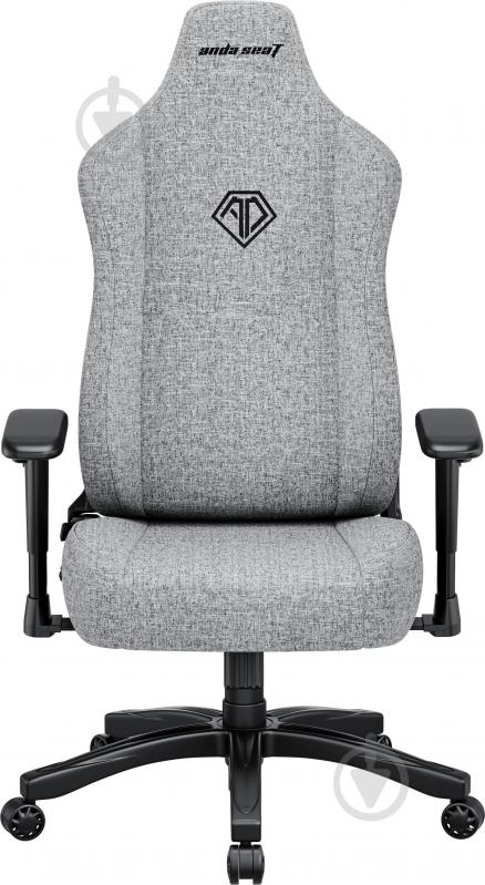 Кресло игровое Anda Seat Novis Size L Gray Fabric серый - фото 1 Кресло игровое Anda Seat Novis Size L Gray Fabric серый - фото 1