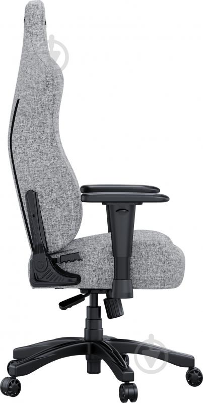 Кресло игровое Anda Seat Novis Size L Gray Fabric серый - фото 3 Кресло игровое Anda Seat Novis Size L Gray Fabric серый - фото 3