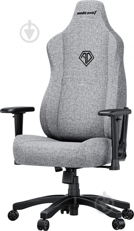 Кресло игровое Anda Seat Novis Size L Gray Fabric серый - фото 5 Кресло игровое Anda Seat Novis Size L Gray Fabric серый - фото 5