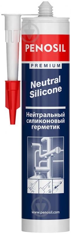 Герметик силиконовый PENOSIL нейтральный Premium Neutral Silikone белый 310 мл - фото 1