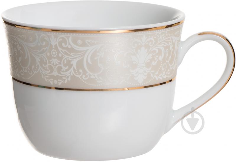 Чашка с блюдцем DPL Greta New 220 мл 20388 - фото 2 Чашка с блюдцем DPL Greta New 220 мл 20388 - фото 2