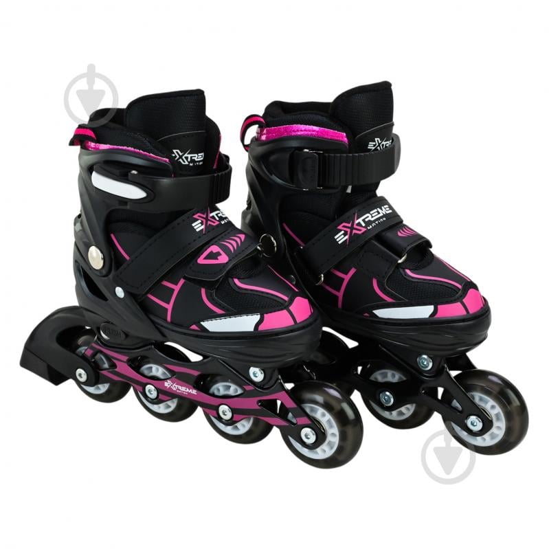 Роликовые коньки Shantou Extreme Motion L RL25429 р. 38-41 черный - фото 2