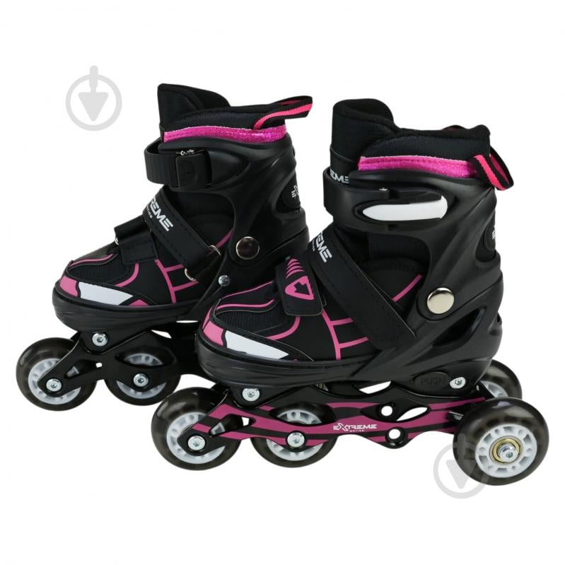 Роликовые коньки Shantou Extreme Motion L RL25429 р. 38-41 черный - фото 7