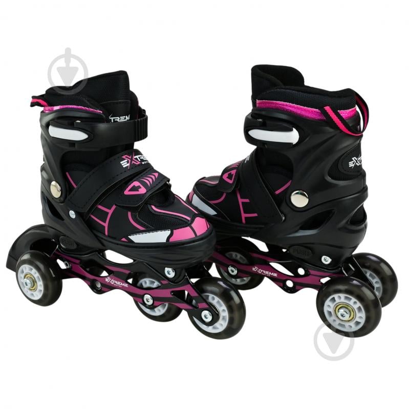 Роликовые коньки Shantou Extreme Motion L RL25429 р. 38-41 черный - фото 8