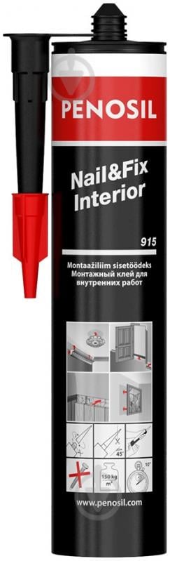 Клей монтажний PENOSIL Nail Fix Interior 915 коричневий 310 мл - фото 1