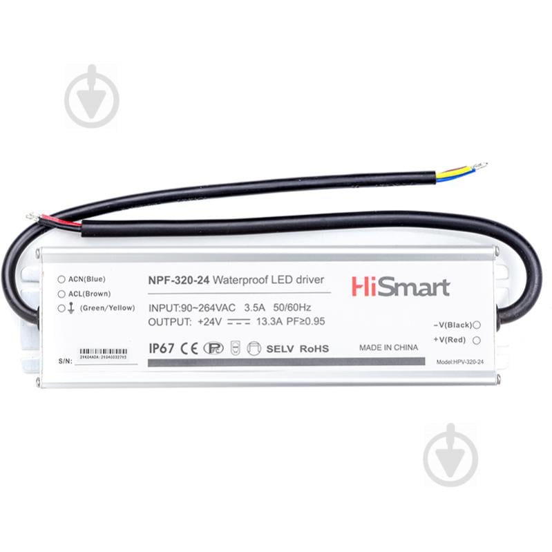 Блок питания HiSmart 24 В 320 Вт IP67 NPF-320-24 - фото 1