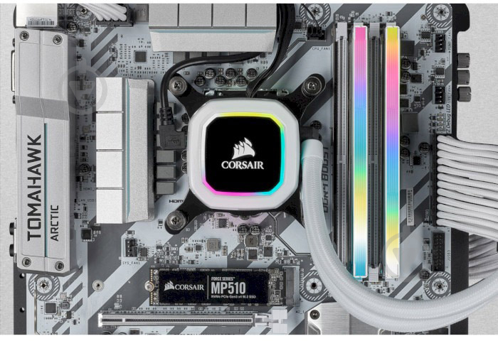 Оперативная память Corsair DDR4 SDRAM 32 GB (2x16GB) 3600 MHz (CMH32GX4M2D3600C18W) Vengeance RGB Pro SL White - фото 2