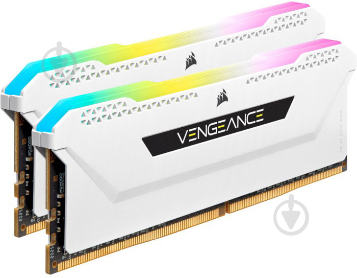 Оперативная память Corsair DDR4 SDRAM 32 GB (2x16GB) 3600 MHz (CMH32GX4M2D3600C18W) Vengeance RGB Pro SL White - фото 3