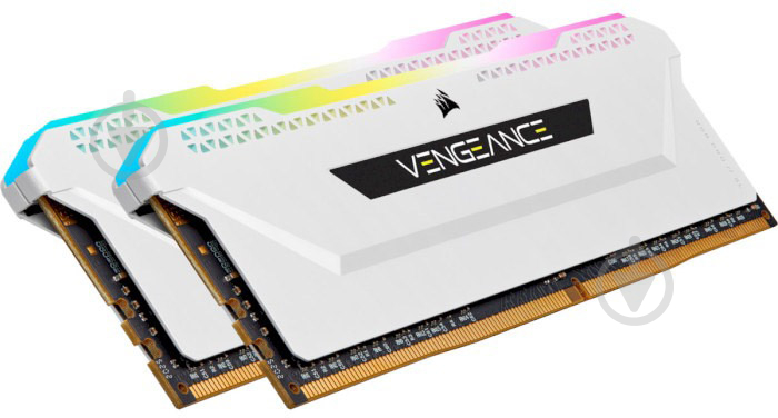 Оперативная память Corsair DDR4 SDRAM 32 GB (2x16GB) 3600 MHz (CMH32GX4M2D3600C18W) Vengeance RGB Pro SL White - фото 4