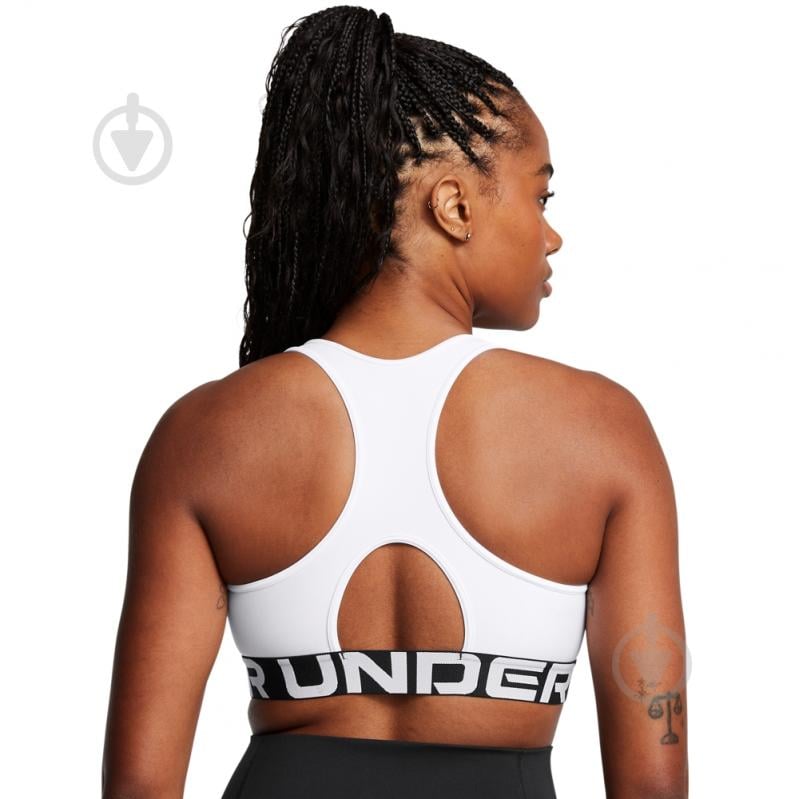 Бра Under Armour HG Mid Branded 1383544-100 р.M белый - фото 10