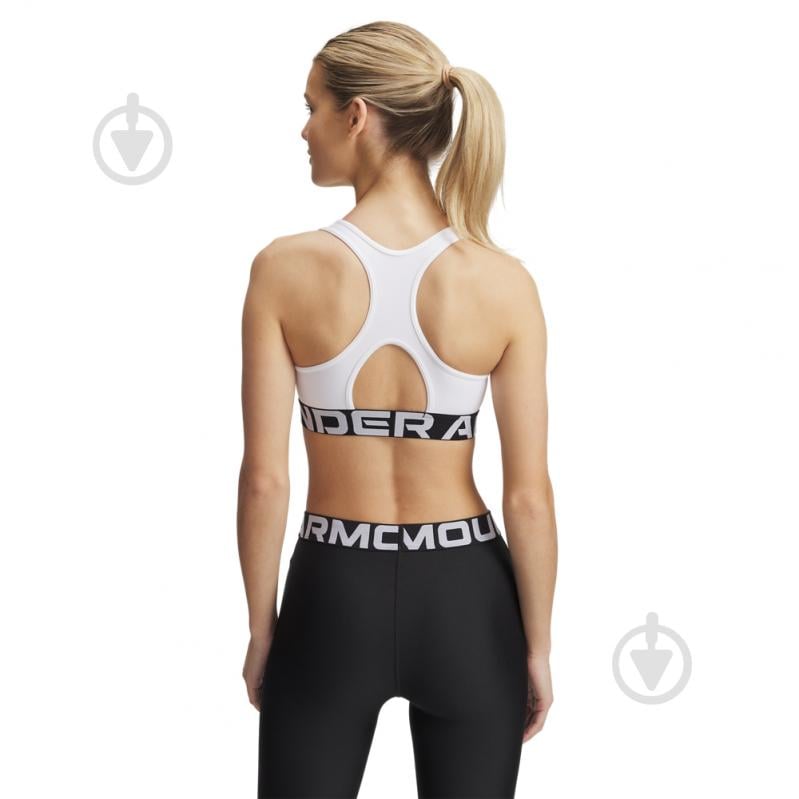 Бра Under Armour HG Mid Branded 1383544-100 р.M белый - фото 12