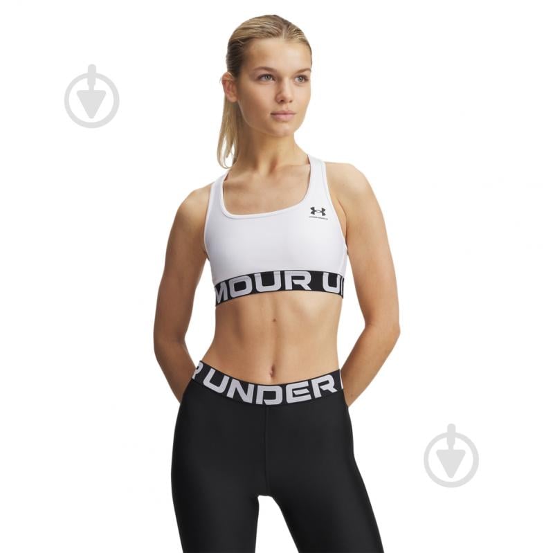 Бра Under Armour HG Mid Branded 1383544-100 р.M белый - фото 6