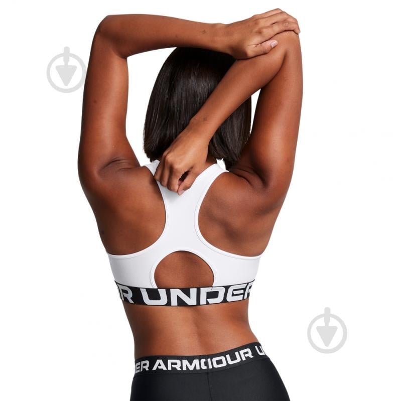 Бра Under Armour HG Mid Branded 1383544-100 р.M белый - фото 8