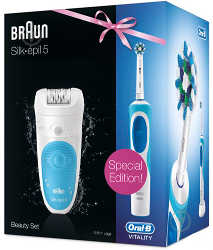 Эпилятор Braun Silk-epil 5 511 + Oral-B Vitality - фото 1